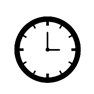 A simple clock icon